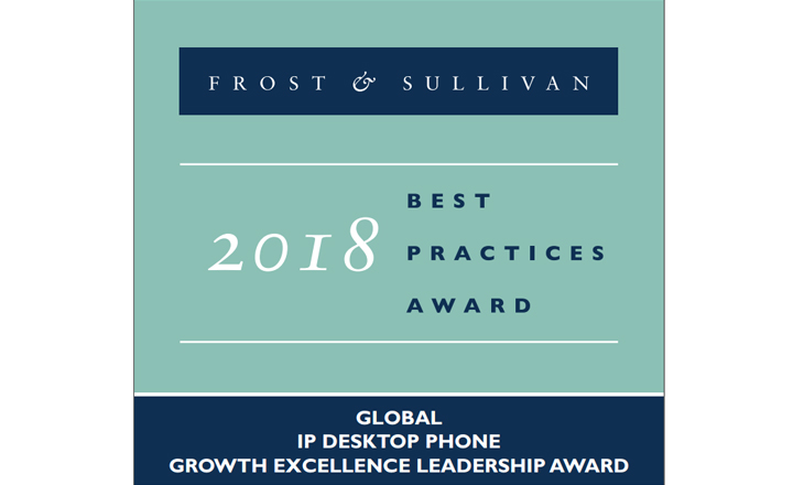 Frost&Sullivan 2018卓越增添向导力奖