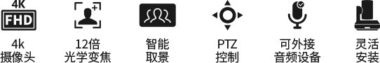 4K超清流通聚会摄像机 