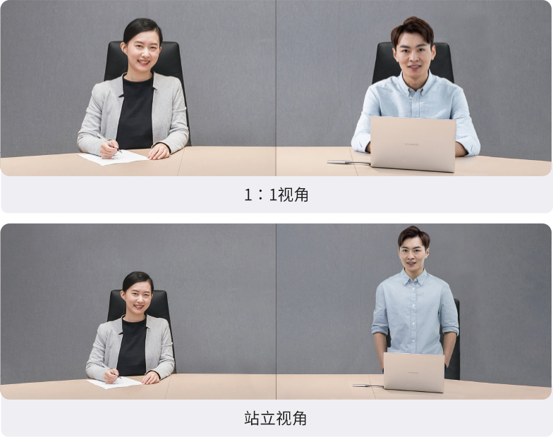 站立讲话视角