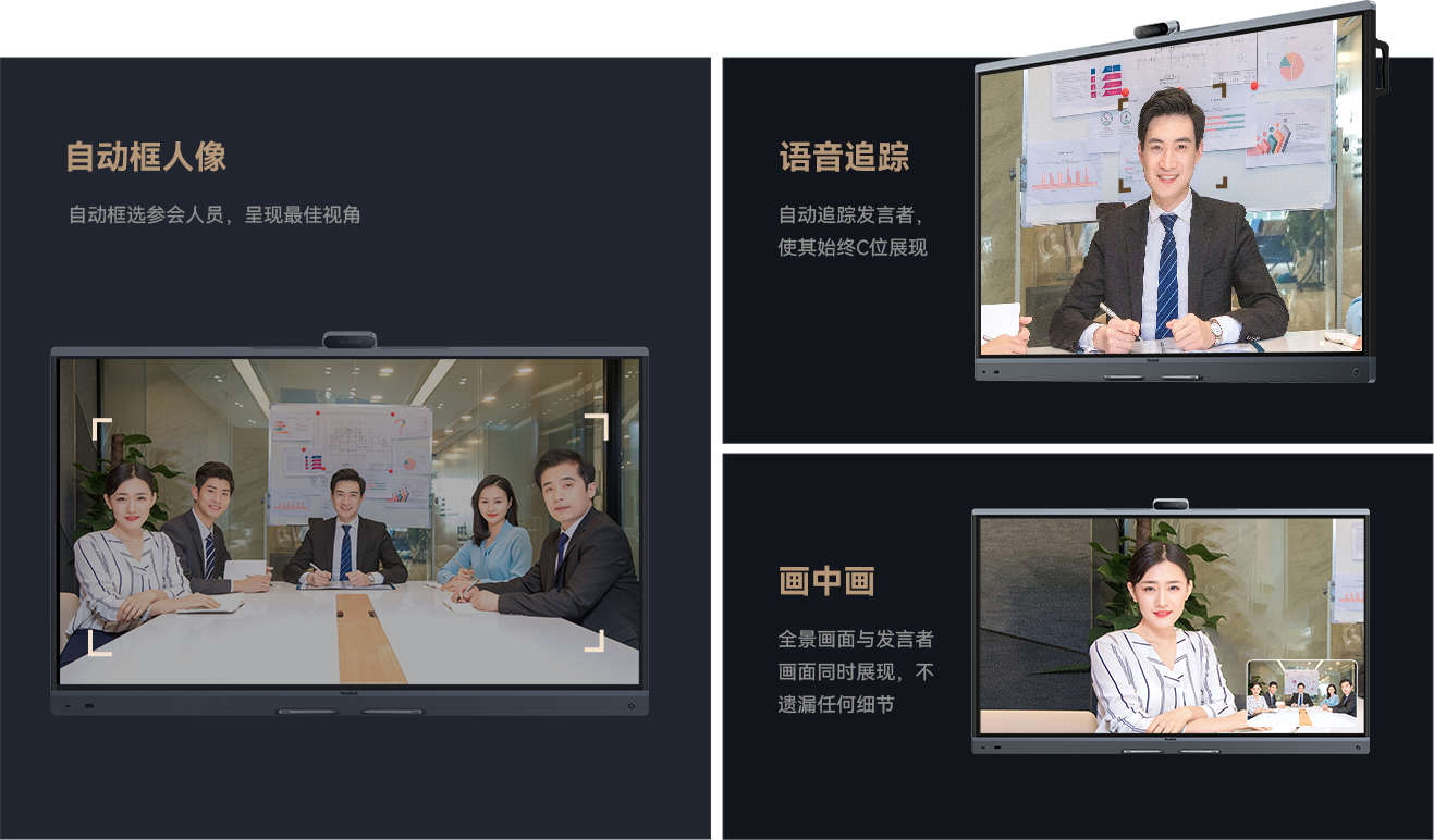 AI模式,自动框人像,语音追踪
